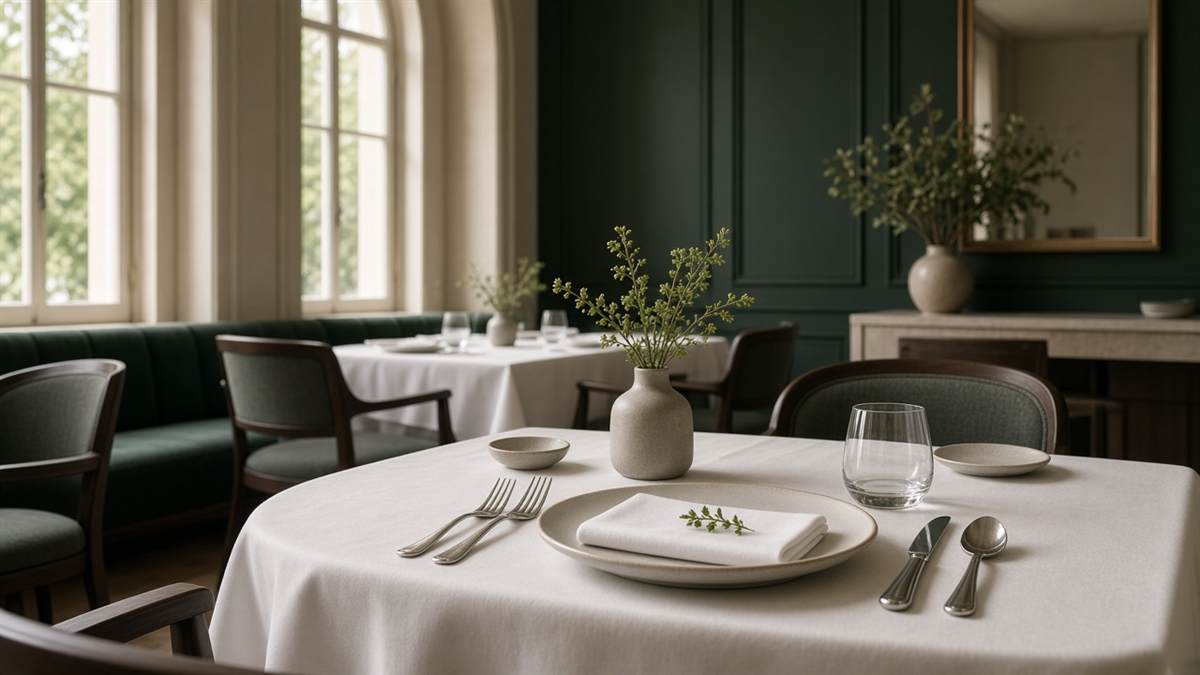 Salle à manger élégante de CafeDeMesseFR